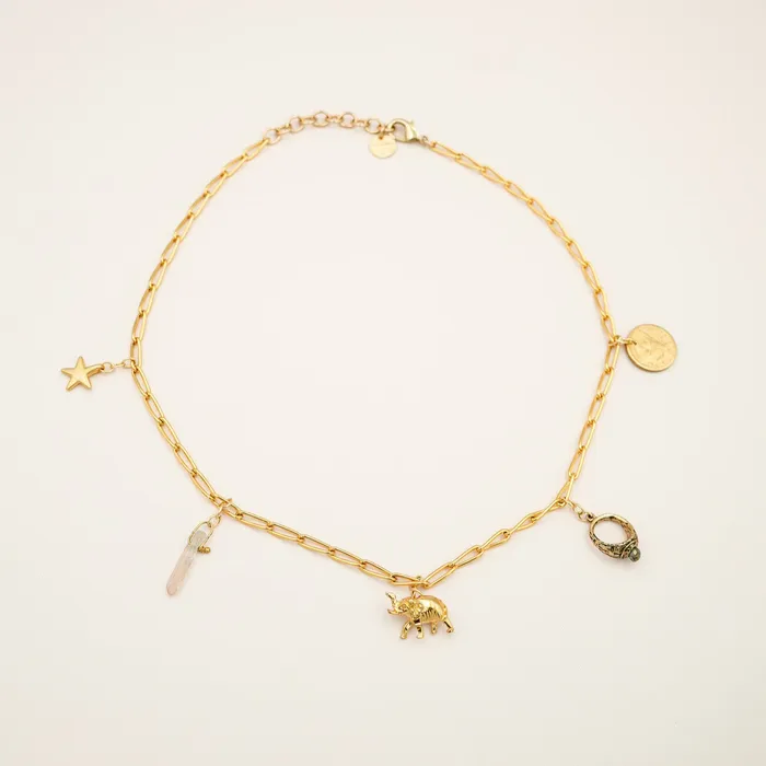 KEEPSAKE CHARM Necklace Twisted Silver Necklaces