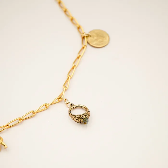 KEEPSAKE CHARM Necklace Twisted Silver Necklaces