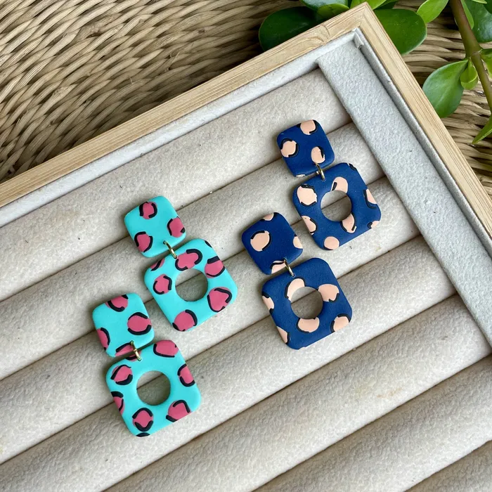 KIKI Earrings Mira Funky Leopard Earrings