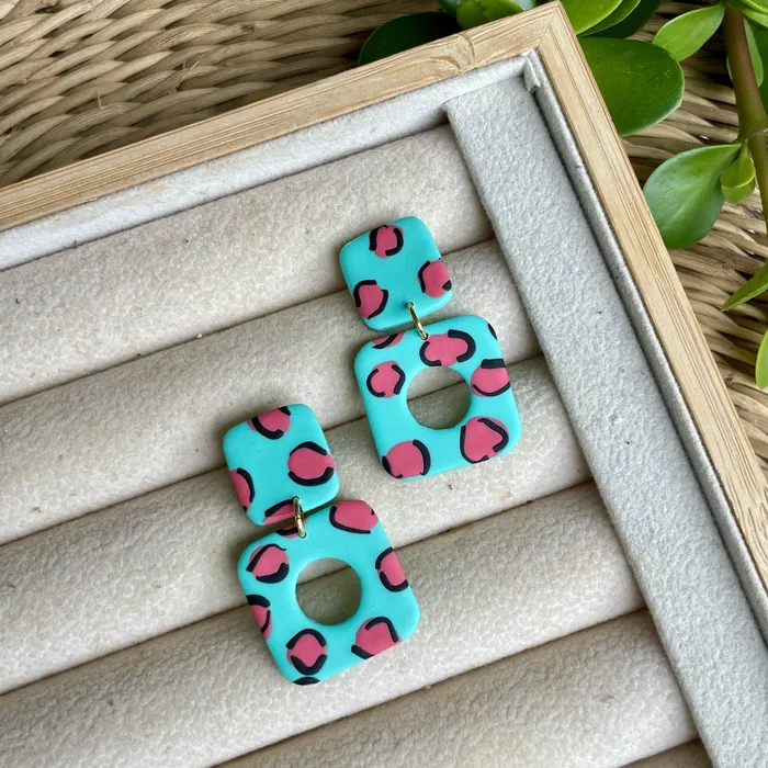 KIKI Earrings Mira Funky Leopard Earrings