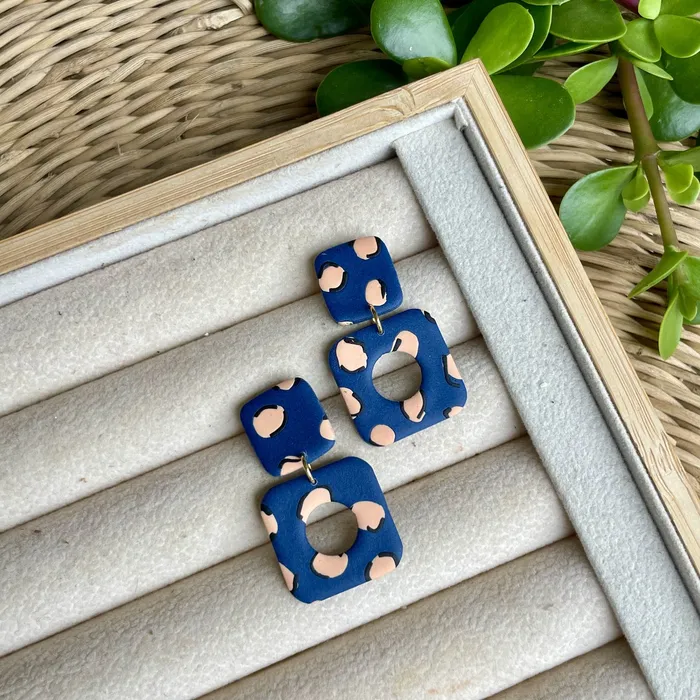 KIKI Earrings Mira Funky Leopard Earrings