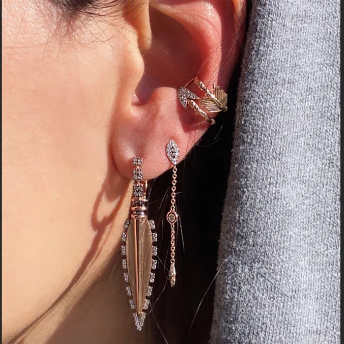 Kismet by Milka Earrings Arrow Cuff Earring