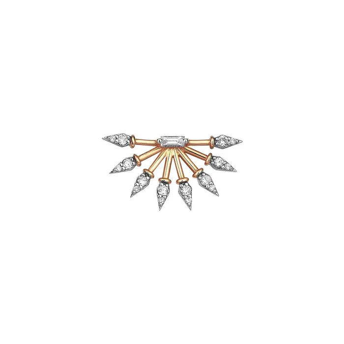 Kismet by Milka Earrings Curvature Stud Earring