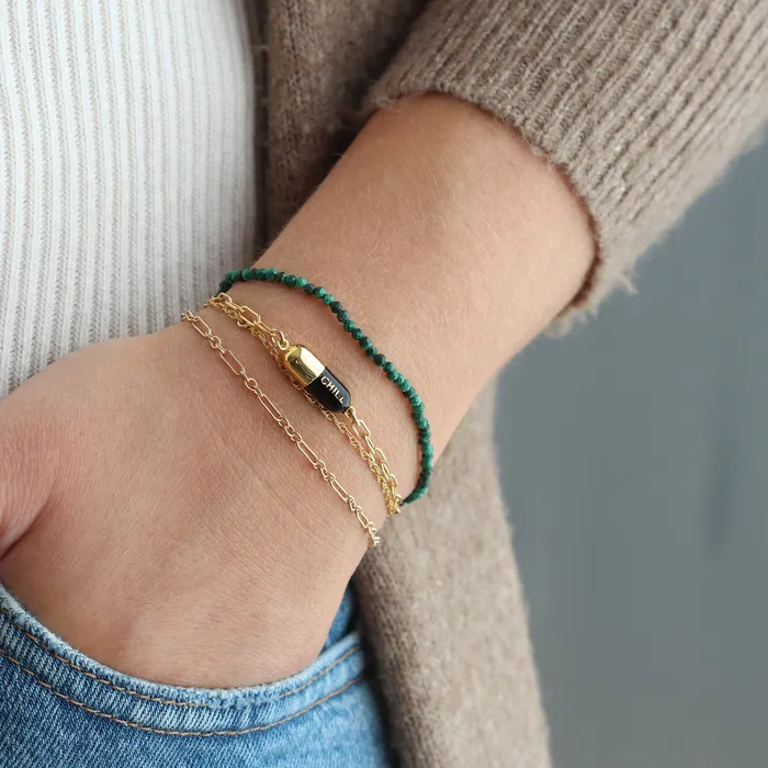 Kris Nations Bracelets Petite Gemstone Beaded Bracelet