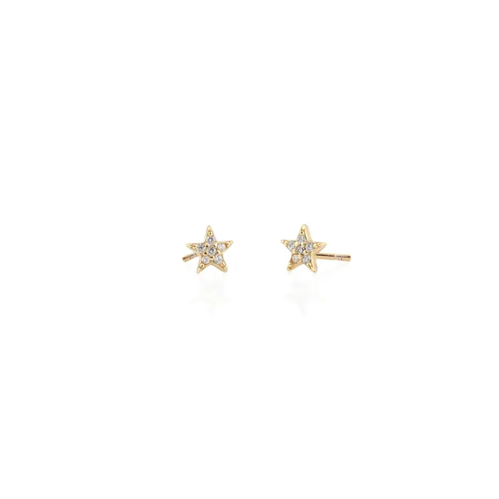 kris nations Earrings Star Crystal Stud Earrings