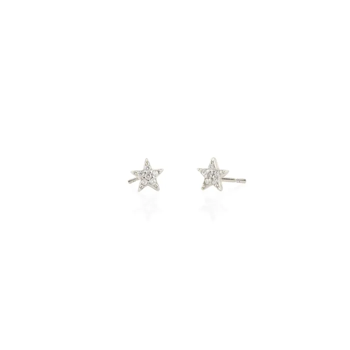 kris nations Earrings Star Crystal Stud Earrings