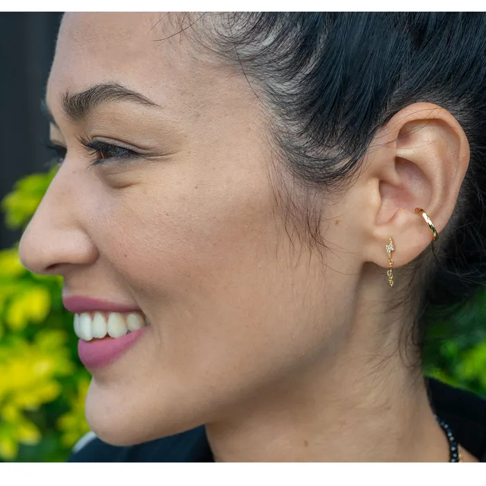Kris Nations Round Ear Cuff Earrings