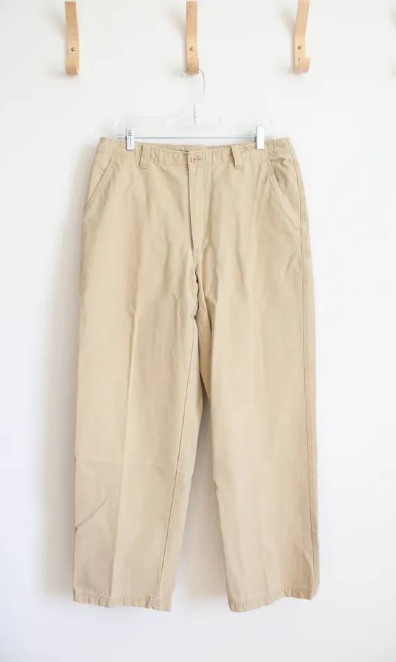 LL Bean Earrings LL Bean Cotton Khaki Pants 36X32