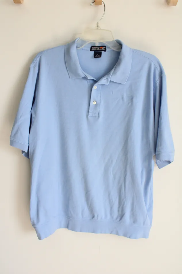 Lands End Rings Lands End Blue Polo Shirt L 4244