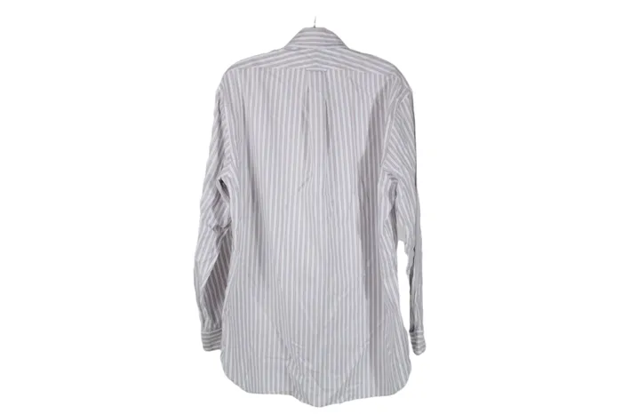 Lands End Rings Lands End Tailored Fit White Striped Button Down 16 1234