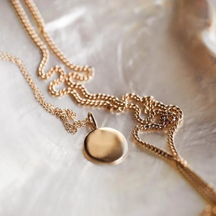 Large Round Heritage Charm Consider the Wldflwrs Charm Necklaces Large Round Heritage Charm Consider the Wldflwrs Charm Necklaces