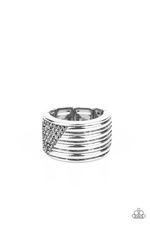 Legendary Lineup Silver Paparazzi Accessories Rings