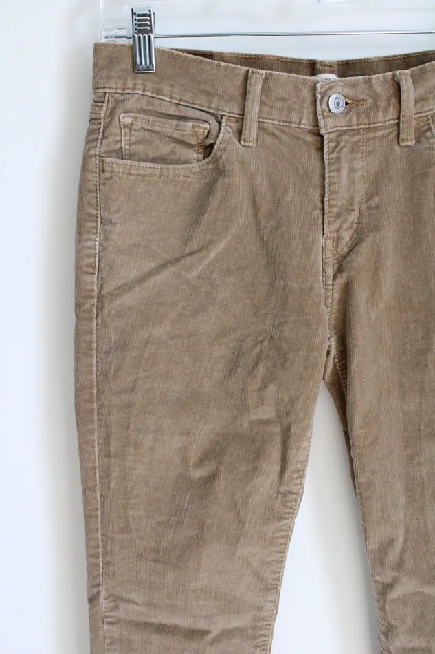 Levis Earrings Levi Strauss Tan Corduroy 710 Super Skinny Pant 28