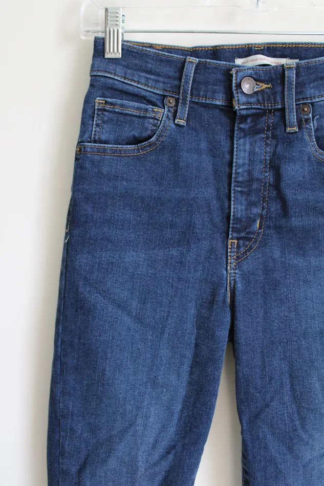 Levis Levis Mile High Super Skinny Jeans 25 Earrings