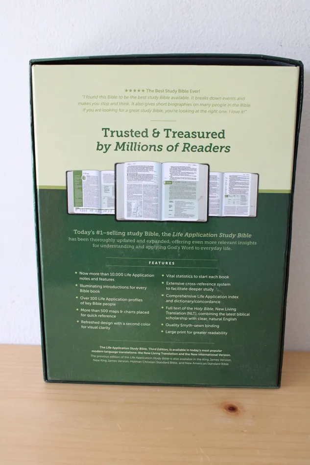 Life Application Study Bible Third Edition Large Print New Living Translation Jubilee Thrift Earrings