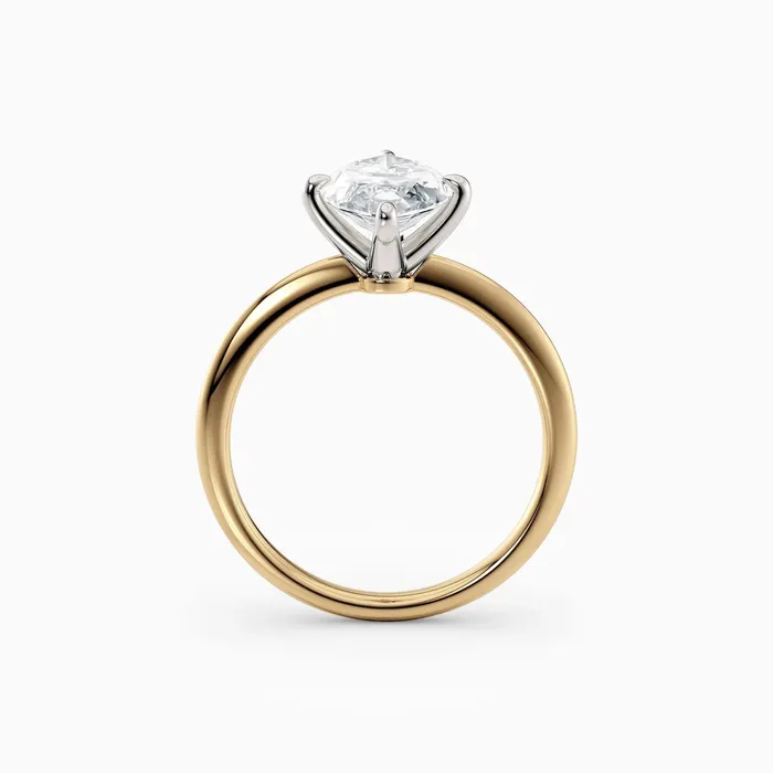 Lolo Thin Marquise Cut Solitaire Engagement Ring Honey Jewelry Co Rings