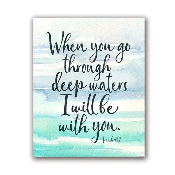 Lords Guidance Bible Verse Wall Artbr Isaiah 432 Earrings