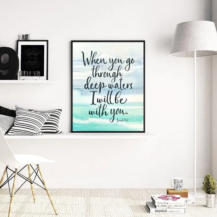 Lords Guidance Bible Verse Wall Artbr Isaiah 432 Earrings