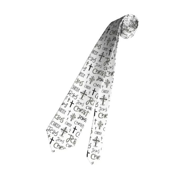 Lords Guidance Necklaces Christian Symbols and Words Necktie