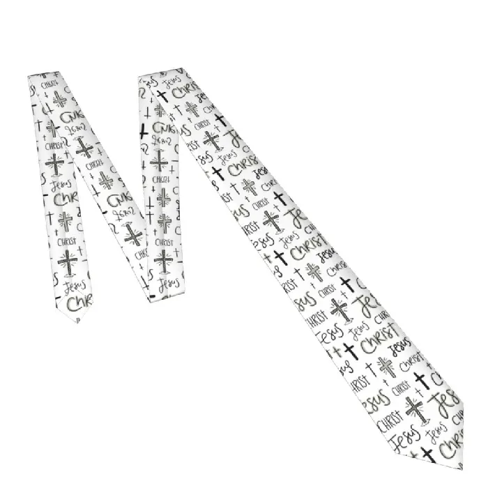 Lords Guidance Necklaces Christian Symbols and Words Necktie