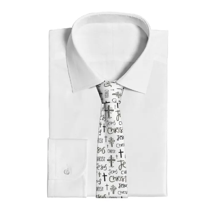 Lords Guidance Necklaces Christian Symbols and Words Necktie