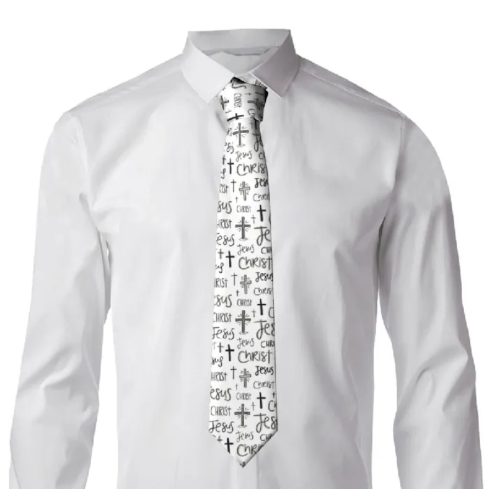 Lords Guidance Necklaces Christian Symbols and Words Necktie