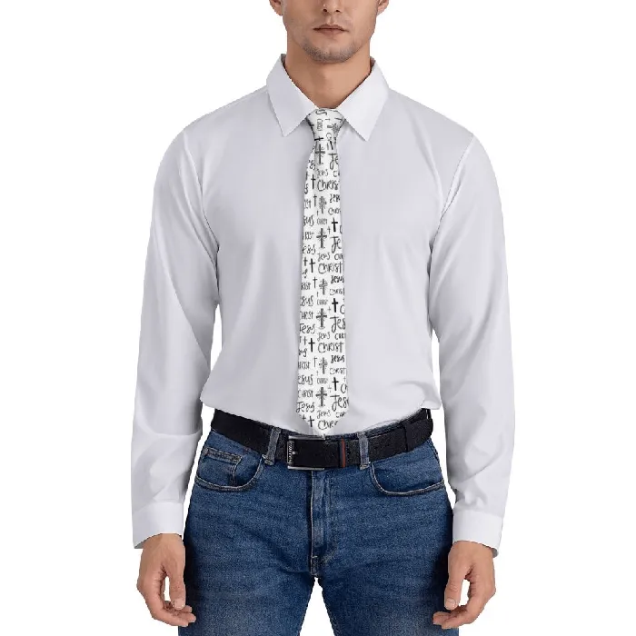 Lords Guidance Necklaces Christian Symbols and Words Necktie