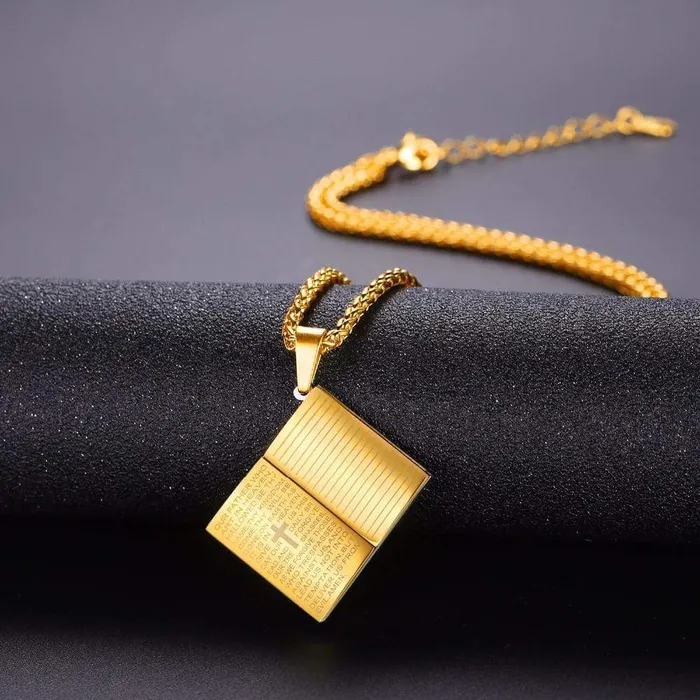 Lords Guidance Necklaces Mens Christian Necklace br Bible Pendant