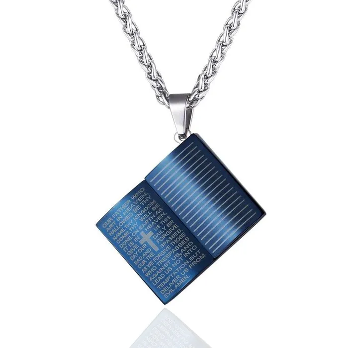 Lords Guidance Necklaces Mens Christian Necklace br Bible Pendant