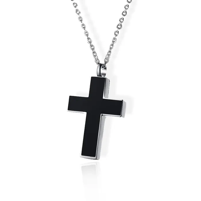 Lords Guidance Necklaces Womens Christian Necklacebr Black Cross Urn