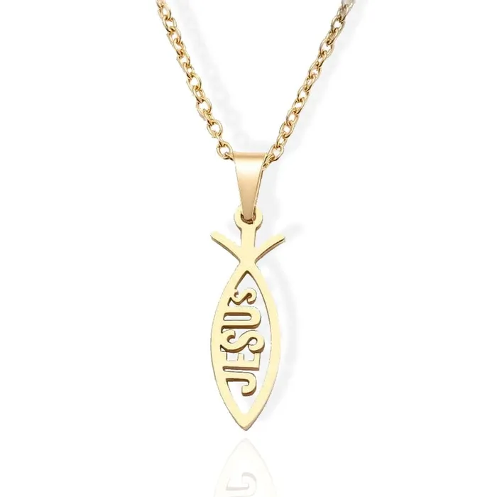 Lords Guidance Necklaces Womens Christian Necklace br Jesus Fish