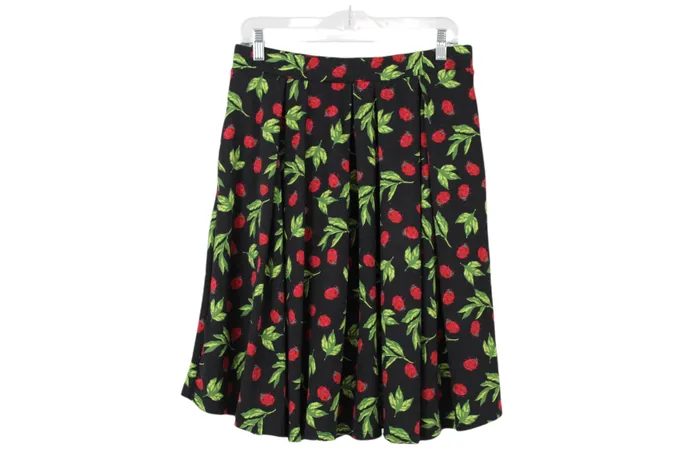 LuLaRoe Rings LuLaRoe Black Ladybug Skirt L