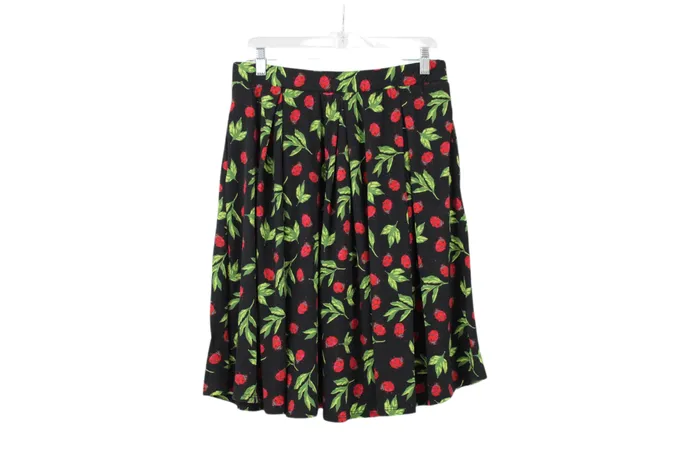 LuLaRoe Rings LuLaRoe Black Ladybug Skirt L