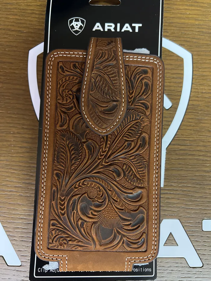 M F WESTERN PRODUCTION INC ARIAT CELL PHONE CASE SCROLL EMBOSSED AGED BARK Earrings M F WESTERN PRODUCTION INC ARIAT CELL PHONE CASE SCROLL EMBOSSED AGED BARK Earrings