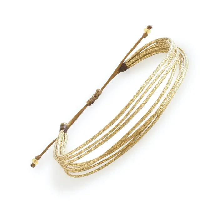 Macrala Bracelets Metallic Hilos Macrame Bracelet