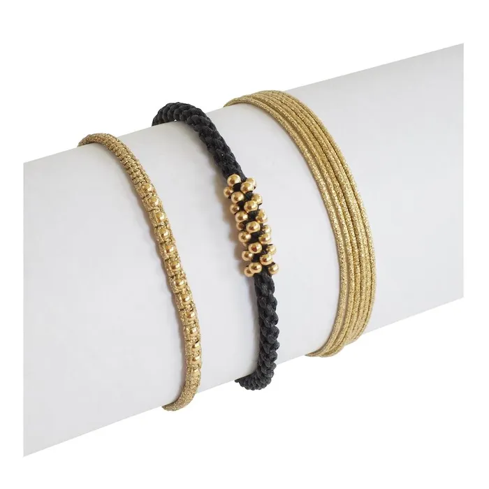 Macrala Bracelets Metallic Hilos Macrame Bracelet
