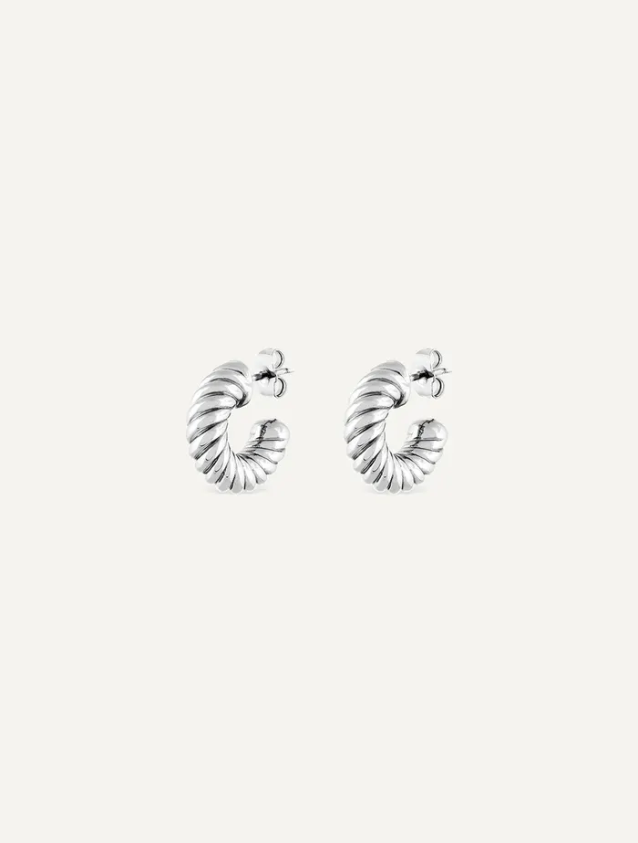 Maison Dore Earrings MINI RIBBON HOOPS