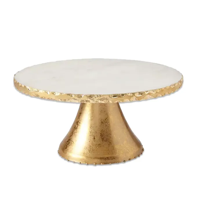 Marble Gold Pedestal Cake Stand MUDPIE PreStyled Sets
