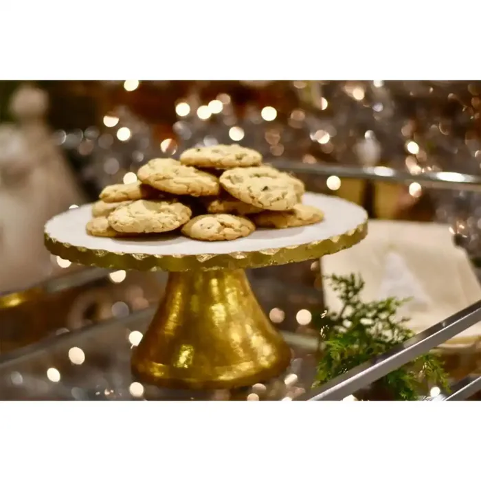 Marble Gold Pedestal Cake Stand MUDPIE PreStyled Sets