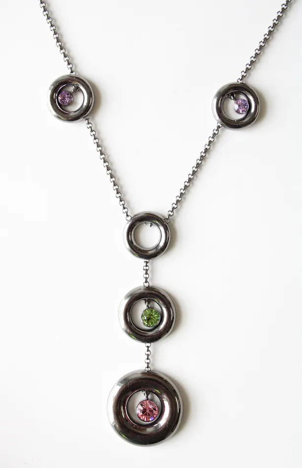 Michael Kors Necklaces Michael Kors Gunmetal Statement Circle Necklace
