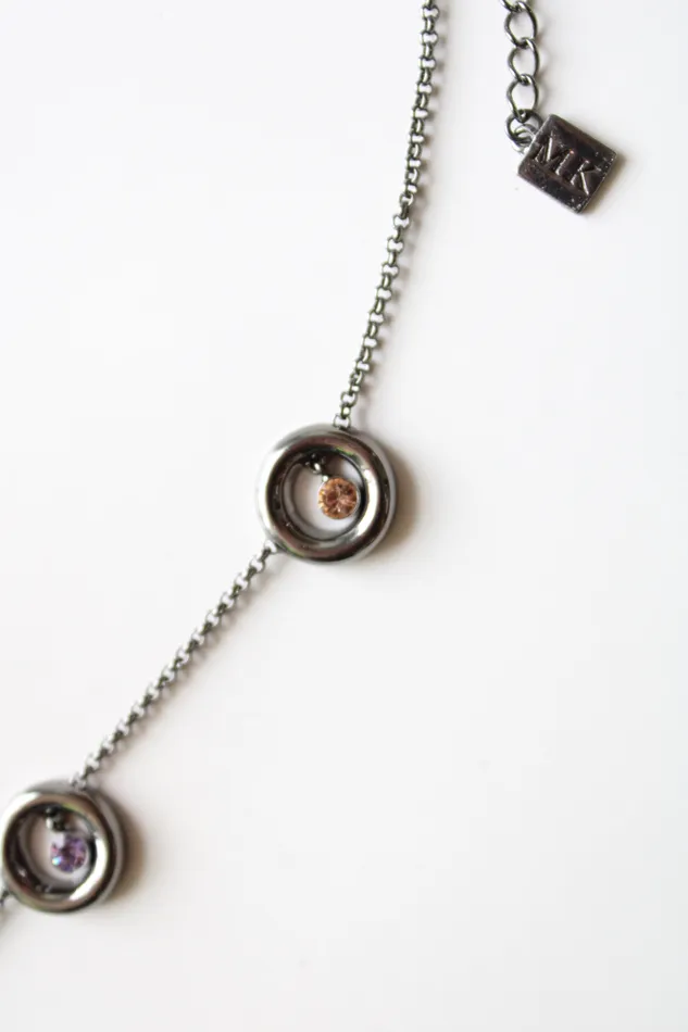 Michael Kors Necklaces Michael Kors Gunmetal Statement Circle Necklace
