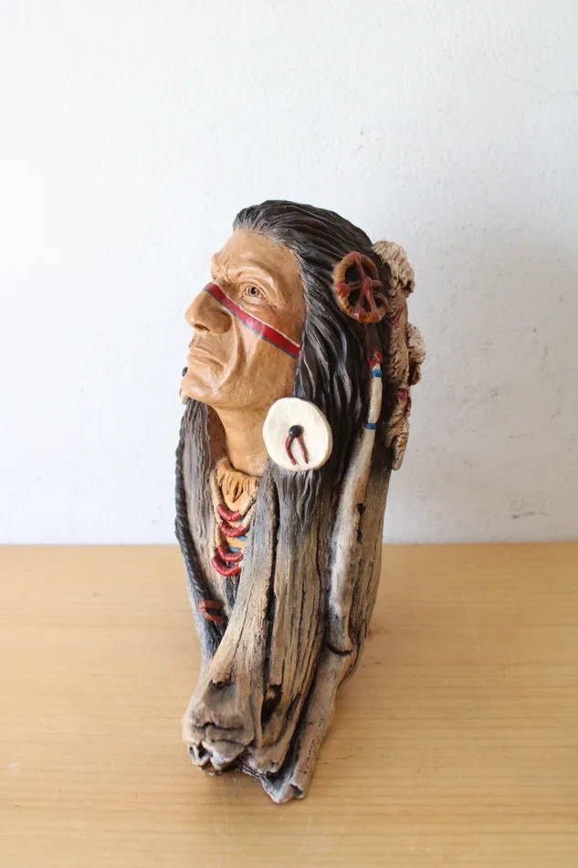Mill Creek Studios Distant Thunder Stephen Herrero Native American Bust Mill Creek Studios Earrings