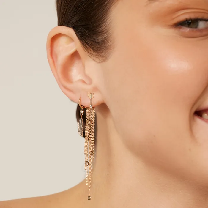 Mini Solitaire Chain Tassel Backing Kismet By Milka Rings