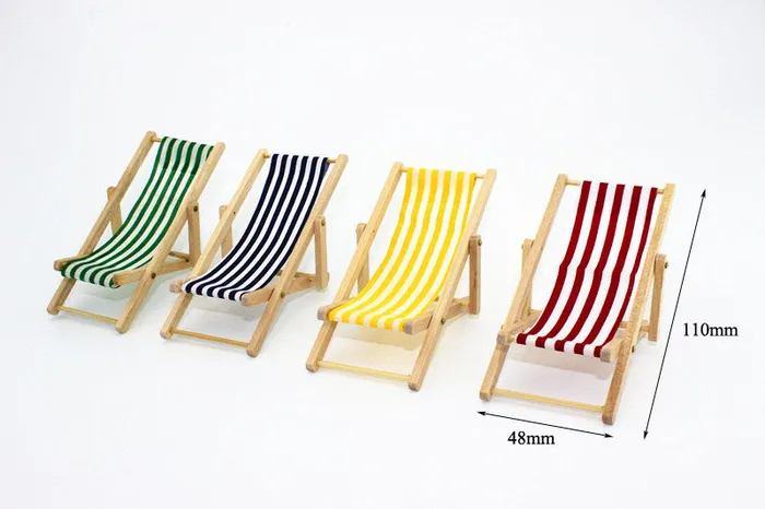 Miniature Beach Chair Doll House Accessories CJ Earrings