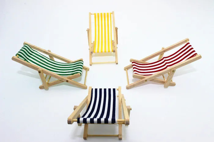 Miniature Beach Chair Doll House Accessories CJ Earrings