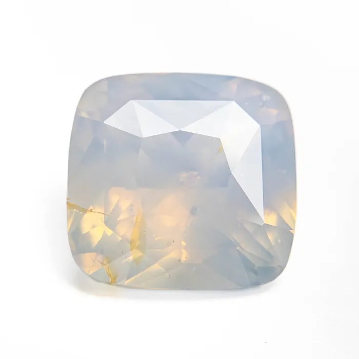 Misfit Gems Rings Opalescent White Brilliant Sapphire 651ct Cushion