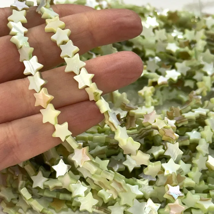 Mother Of Pearl Star Colored 8mm Beads Natural Mother of Pearl Star 54 Beads Strand Peppy Beads Necklaces Mother Of Pearl Star Colored 8mm Beads Natural Mother of Pearl Star 54 Beads Strand Peppy Beads Necklaces