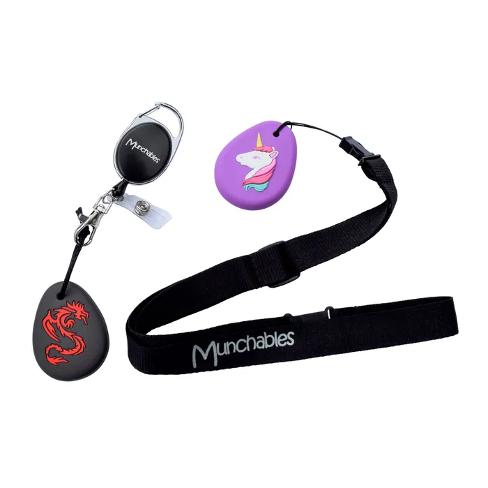Munchables Retractable Lanyards Set of 2 Earrings