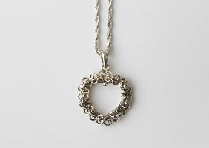 Necklaces 925 Sterling Silver Heart Necklace Jubilee Thrift