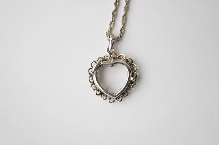 Necklaces 925 Sterling Silver Heart Necklace Jubilee Thrift
